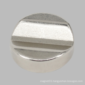 Round Small Neodymium Magnet Wire Cutted Irregular NdFeB N45 Magnet